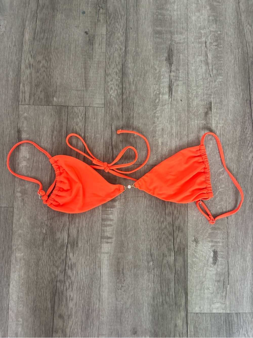 Neon Orange Bikini Top